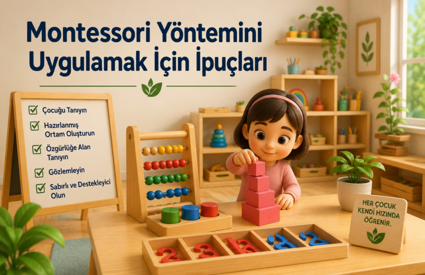 Montessori Yöntemini Uygulamak İçin İpuçları