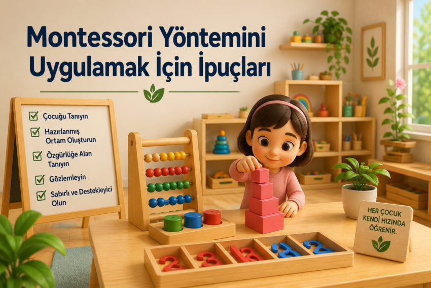 Montessori Yöntemini Uygulamak İçin İpuçları